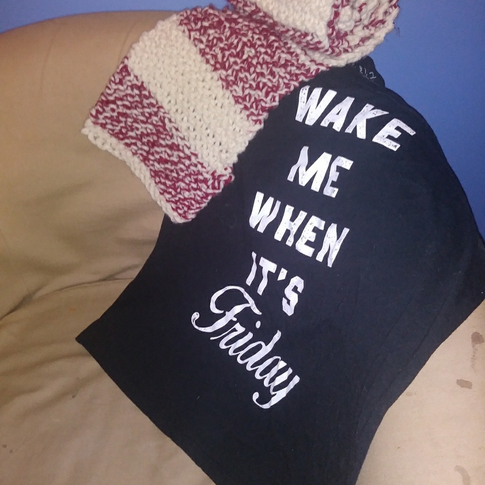 "Wake Me When It's Friday" Sleeveless T-Shirt